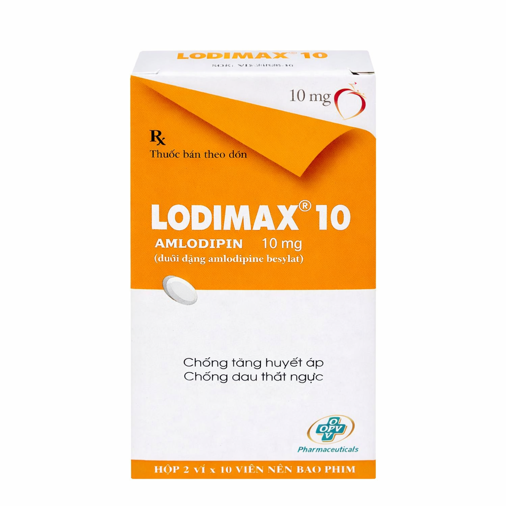 Lodimax 10 OPV (Hộp 2 vỉ x 10 viên)