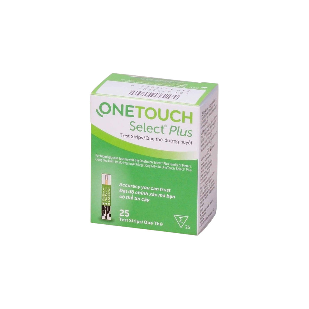 Que thử đường huyết onetouch select plus b/25