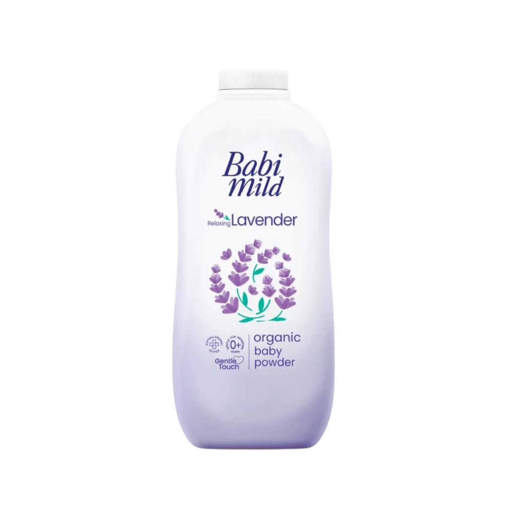 Phấn thơm dưỡng ẩm cho bé Babi Mild Lavender (Hộp 160g)