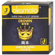 Bao Cao Su Okamoto Crown (Hộp X 3 Cái)