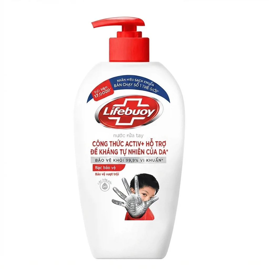 Nước Rửa Tay Lifebuoy Bảo Vệ Vượt Trội 10 450G