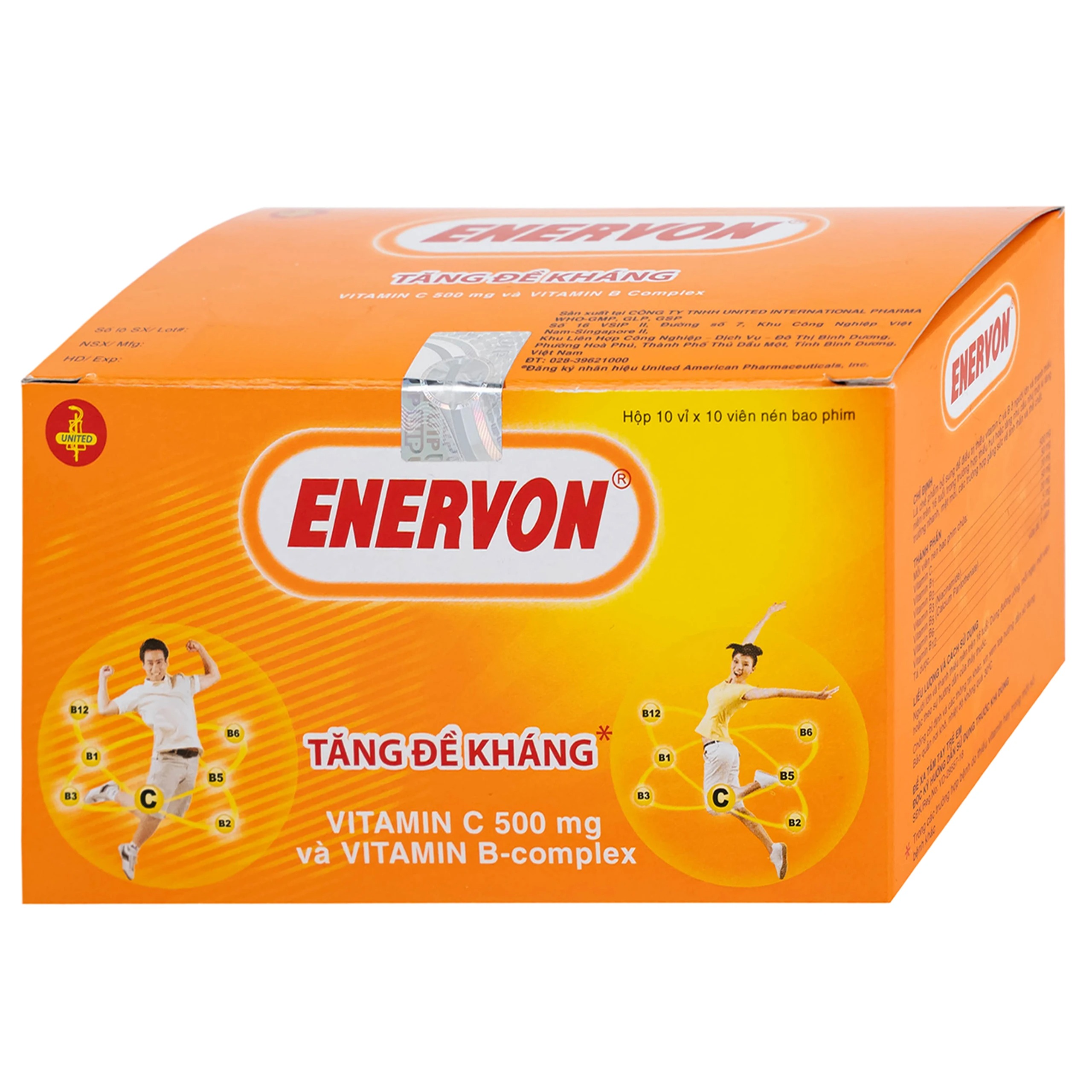  Enervon United (Hộp 10 vỉ x 10 viên)