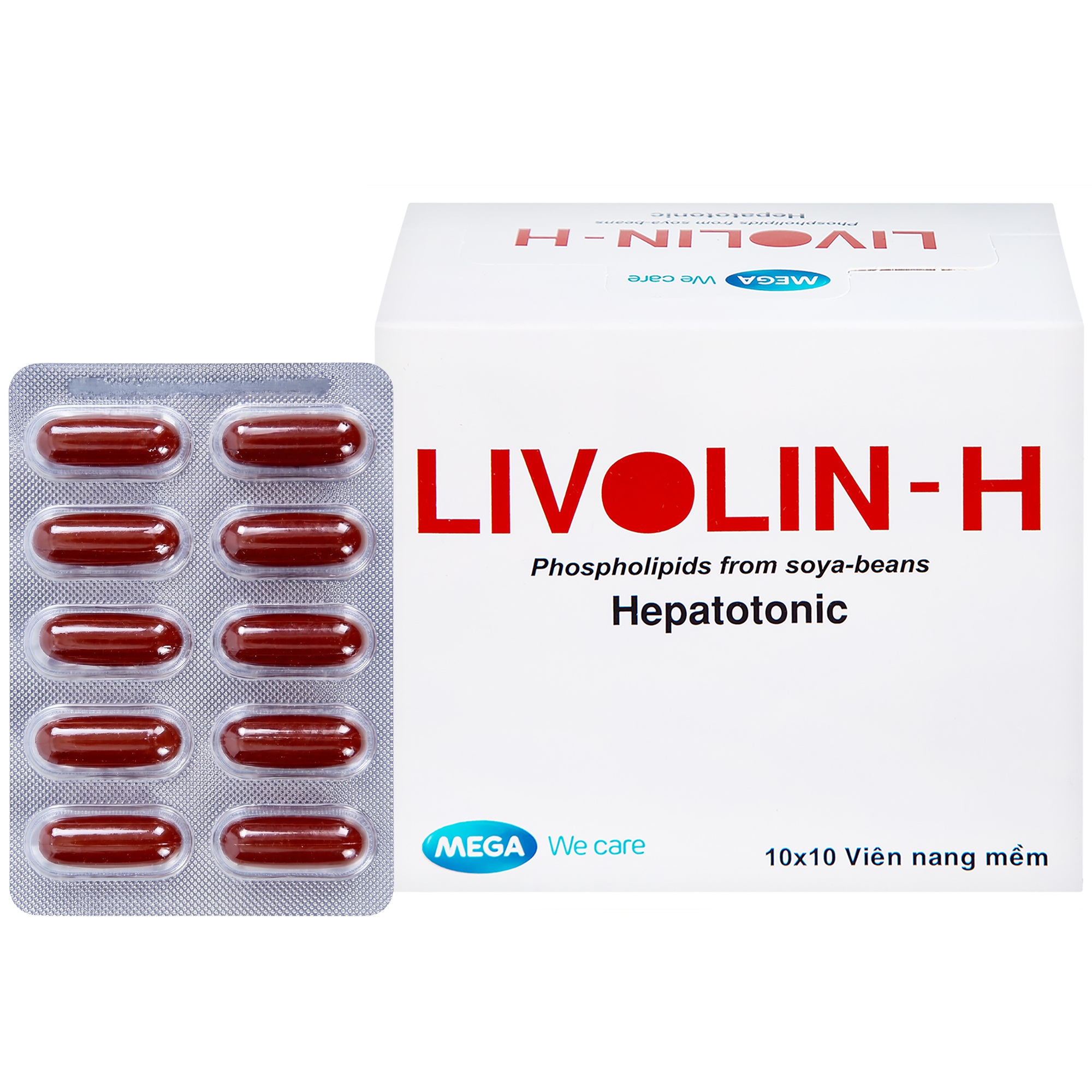 Livolin-H 300mg MEGA We care (Hộp 10 vỉ x 10 viên)