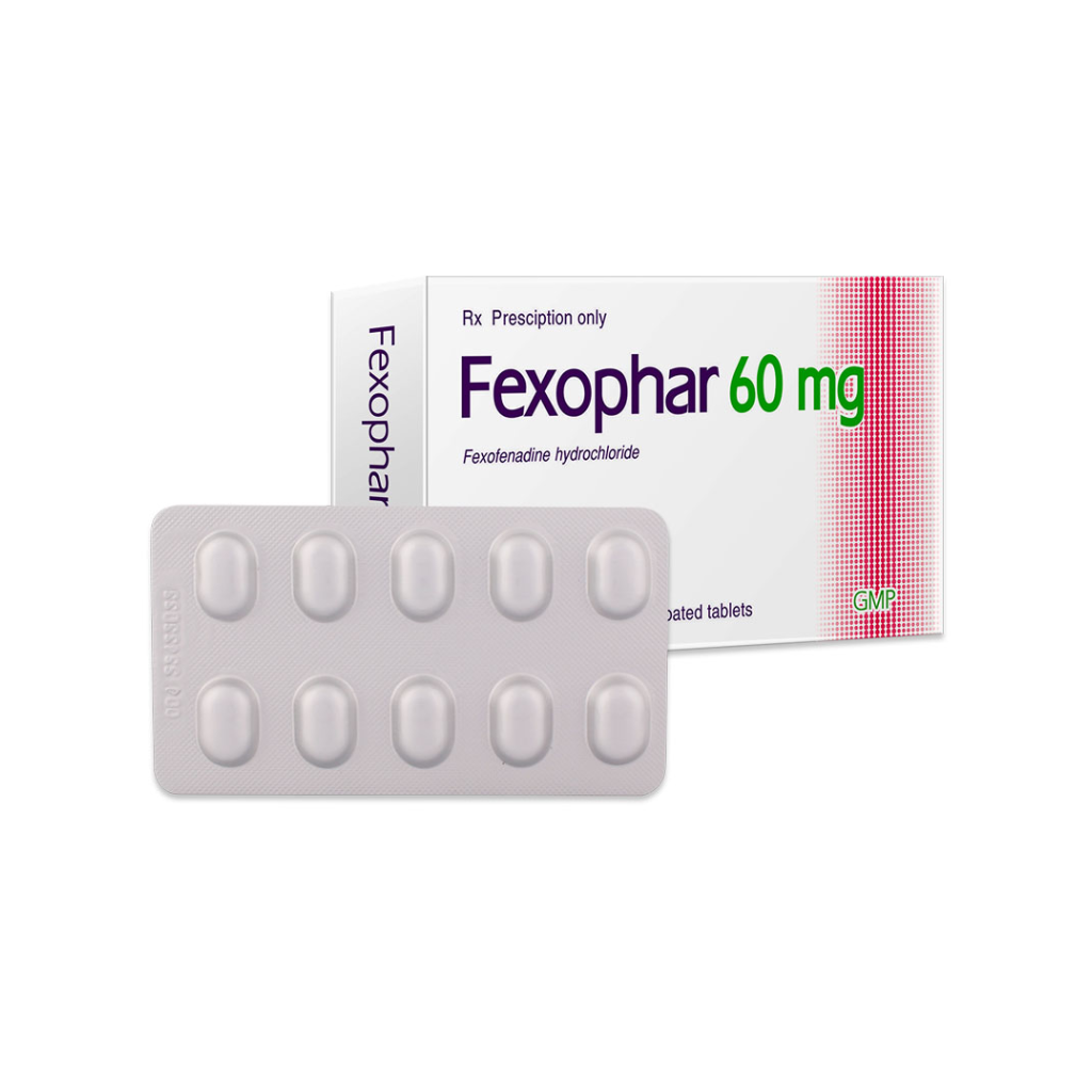 Fexophar 60mg TV. Pharm (Hộp 5 vỉ x 10 viên)