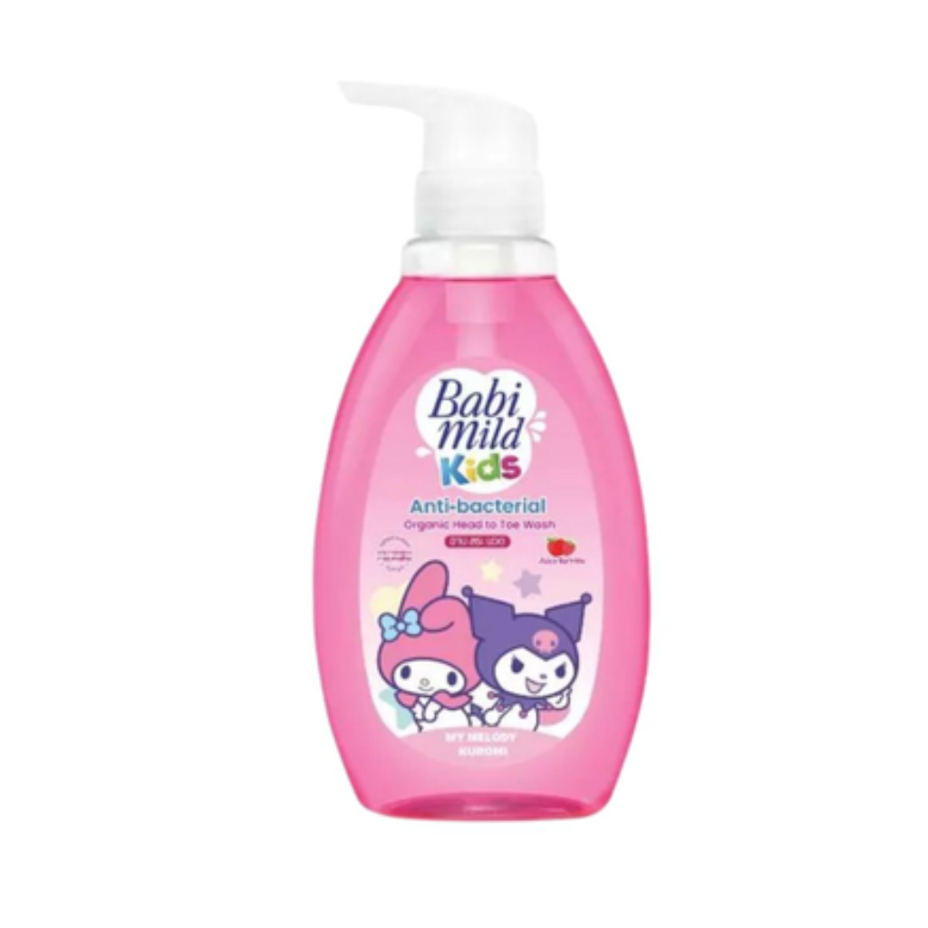 Sữa Tắm Gội Trẻ Em Babi Mild Kids Juicy Berries Head & Body Bath