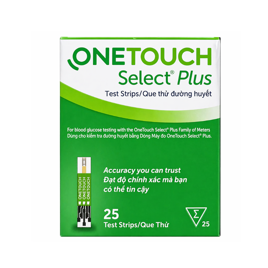 Que Thử One Touch Select Plus (Hộp 25 Que)