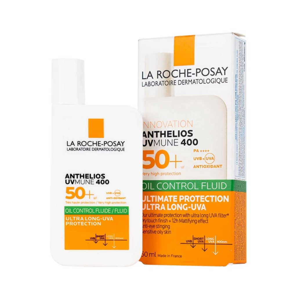 Kem chống nắng La Roche-Posay Anthelios UVMune 400 Oil Control Fluid SPF50+ PA++++ dành cho da dầu mụn (50ml)