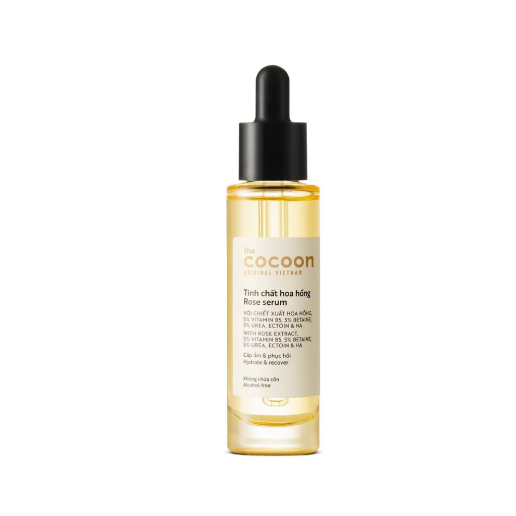 Tinh Chất Hoa Hồng (serum) với 5% vitamin B5 cấp ẩm chuyên sâu & làm mềm mịn da Cocoon 30ml
