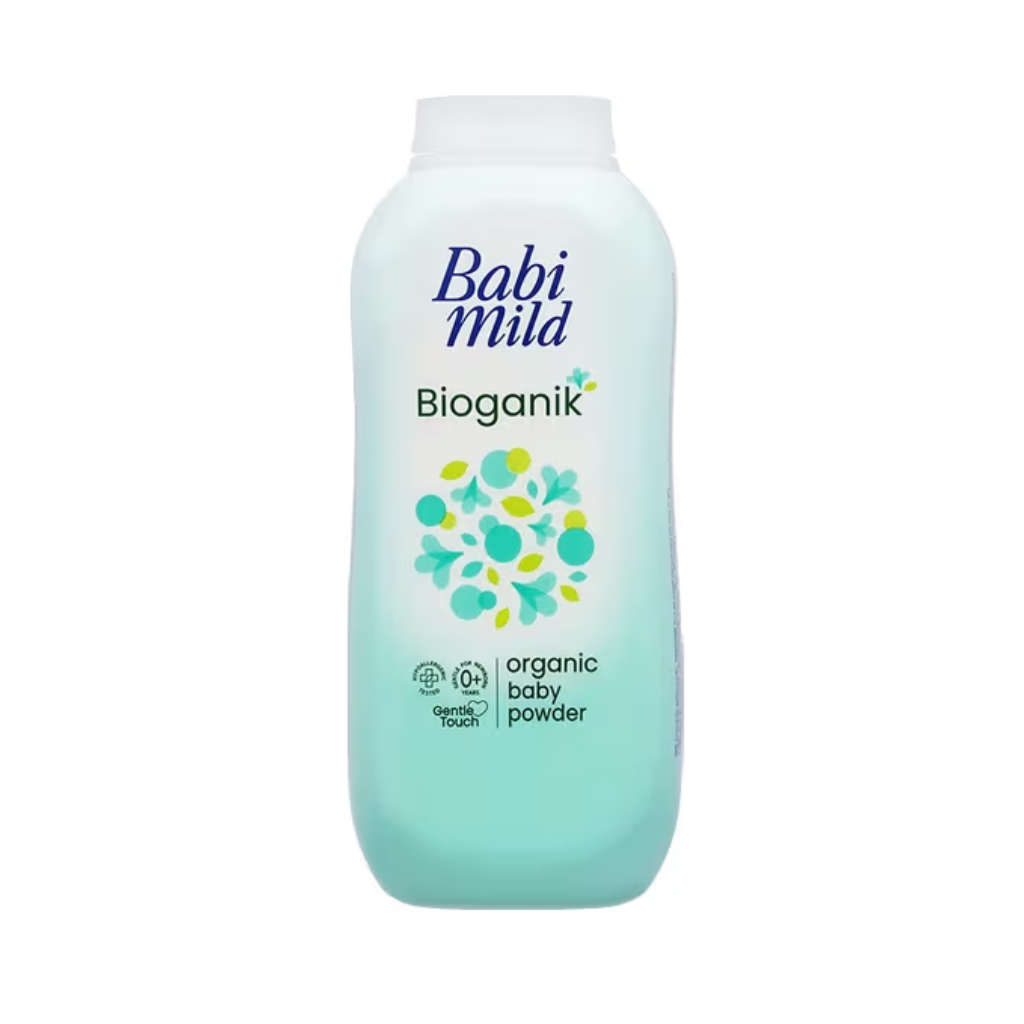 Phấn Thơm Trẻ Em Babi Mild Bioganik Baby Powder 160g (Mẫu Mới)