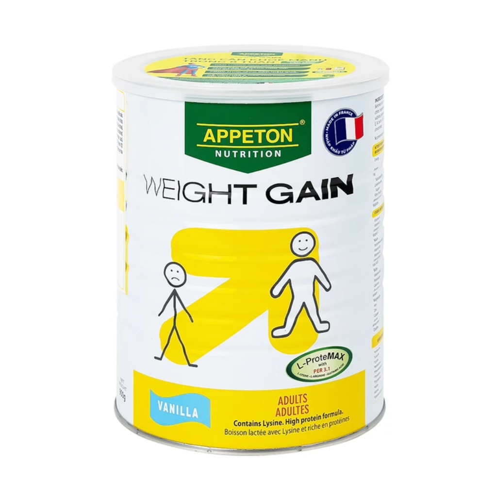 Sữa Tăng Cân Hiệu Quả Từ 12 Tuổi Appeton Weight Gain Hương Vani (Hộp 900g)