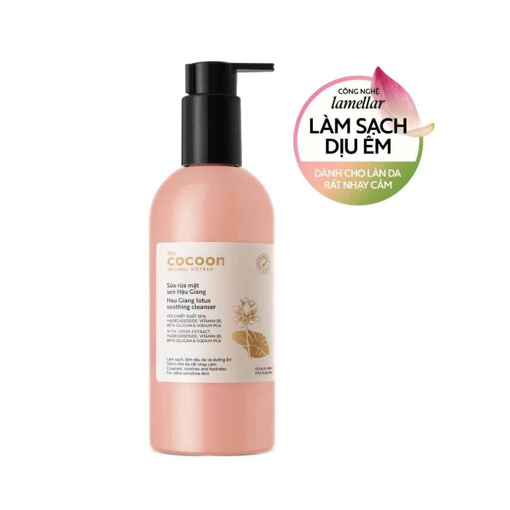Sữa rửa mặt sen Hậu Giang Cocoon 310ml