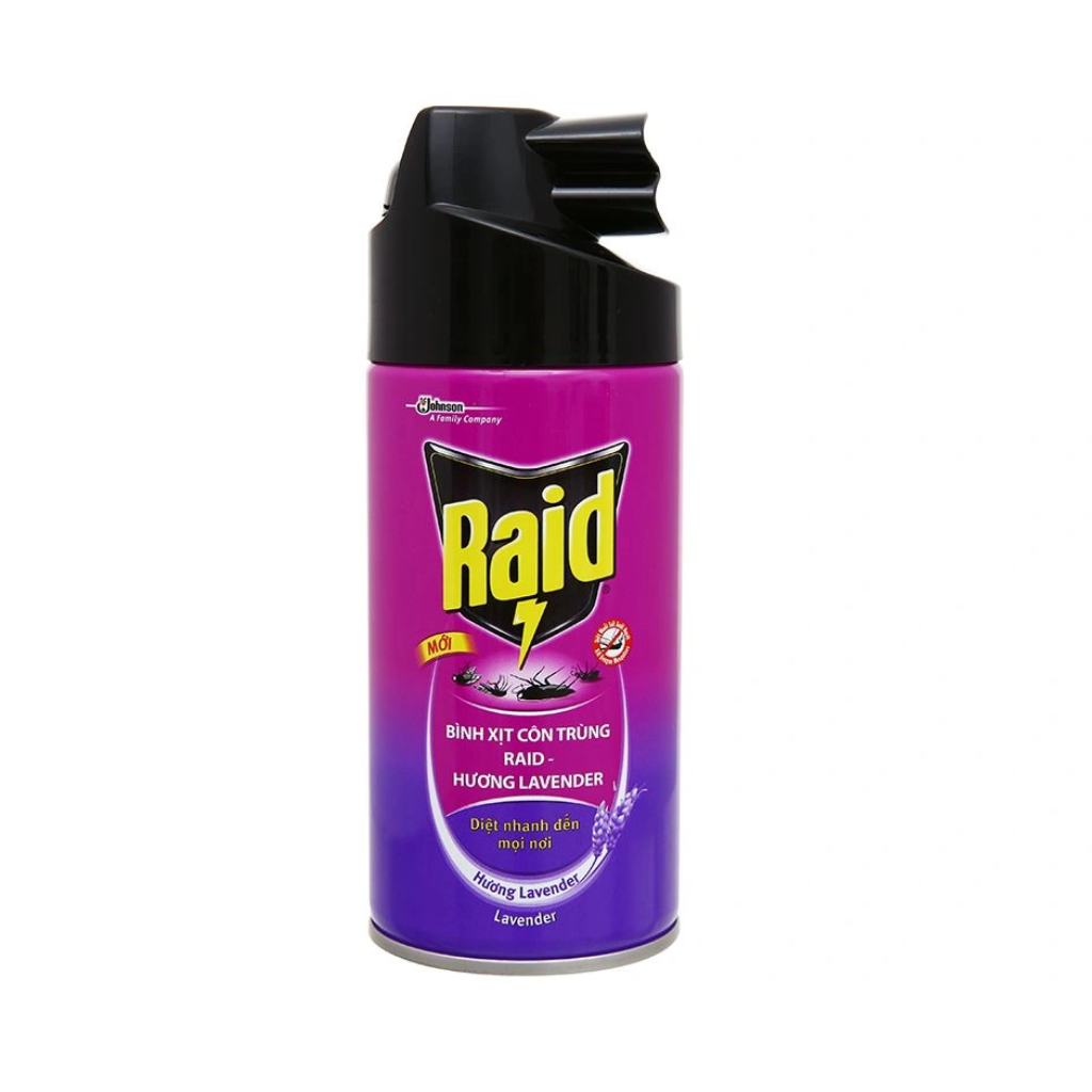 Bình Xịt Côn Trùng Raid Hương Lavender 300ml