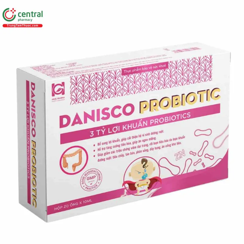Men Vi Sinh Danisco Probiotic (Hộp 20 ống x 10ml)