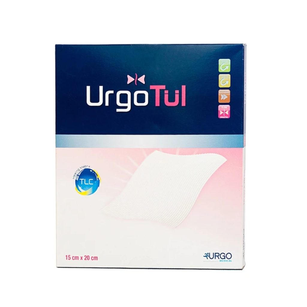 Gạc lưới vô trùng Urgotul (10 miếng) dùng băng các vết thương cấp và mãn tính