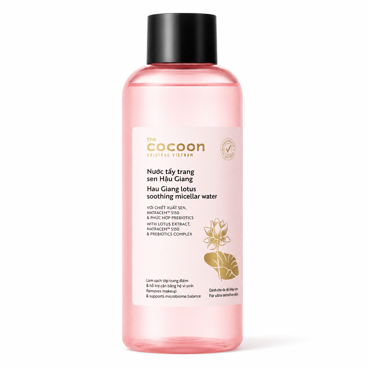 Nước Tẩy Trang Sen Hậu Giang Cocoon (Chai 500ml)