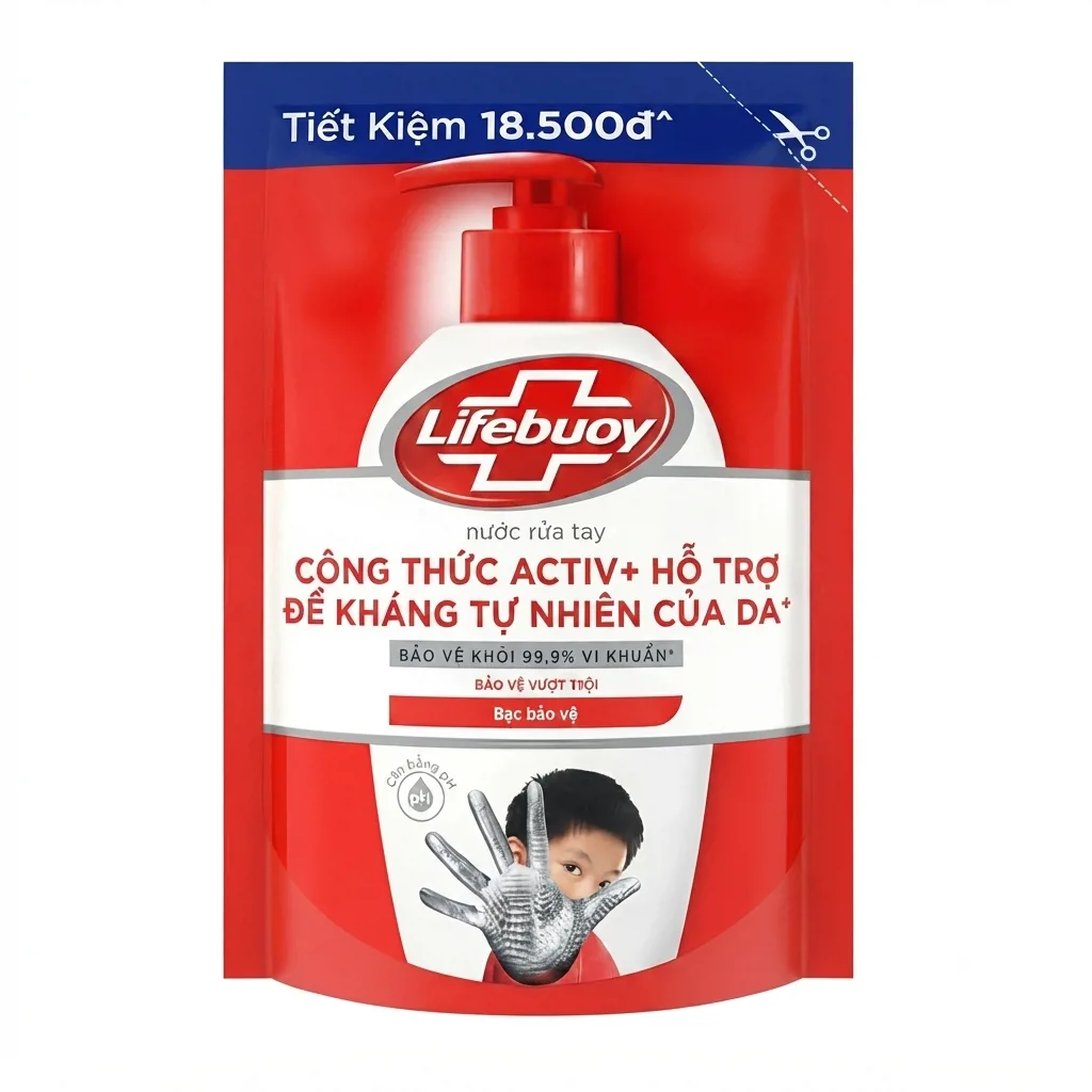 Nước Rửa Tay Lifebuoy Bạc Bảo Vệ 400G