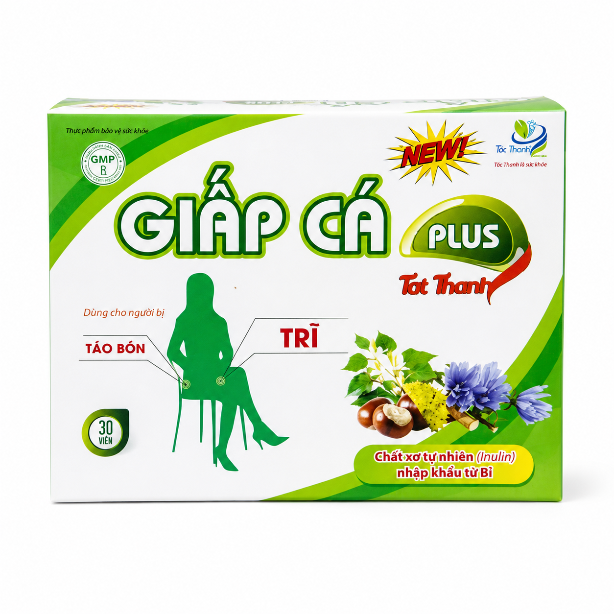 Viên Uống Giấp Cá Plus (Hộp 3 vỉ x 10 viên)