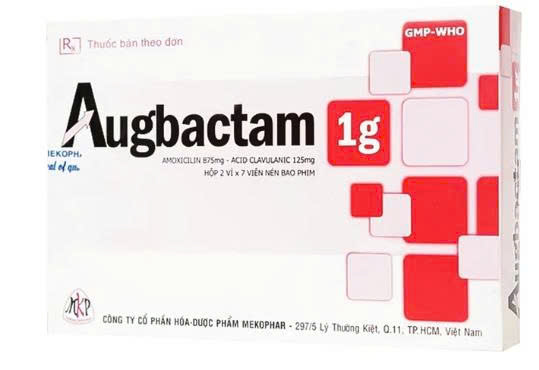 Augbactam 1g (Hộp 2 vỉ x 7 viên)