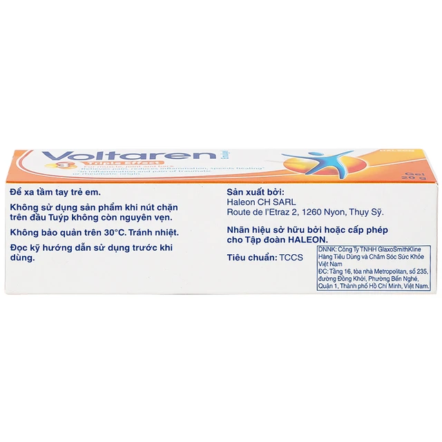 Gel Bôi Voltaren Emulgel Novartis Điều Trị Giảm Đau Do Chấn Thương (Tuýp 20g)