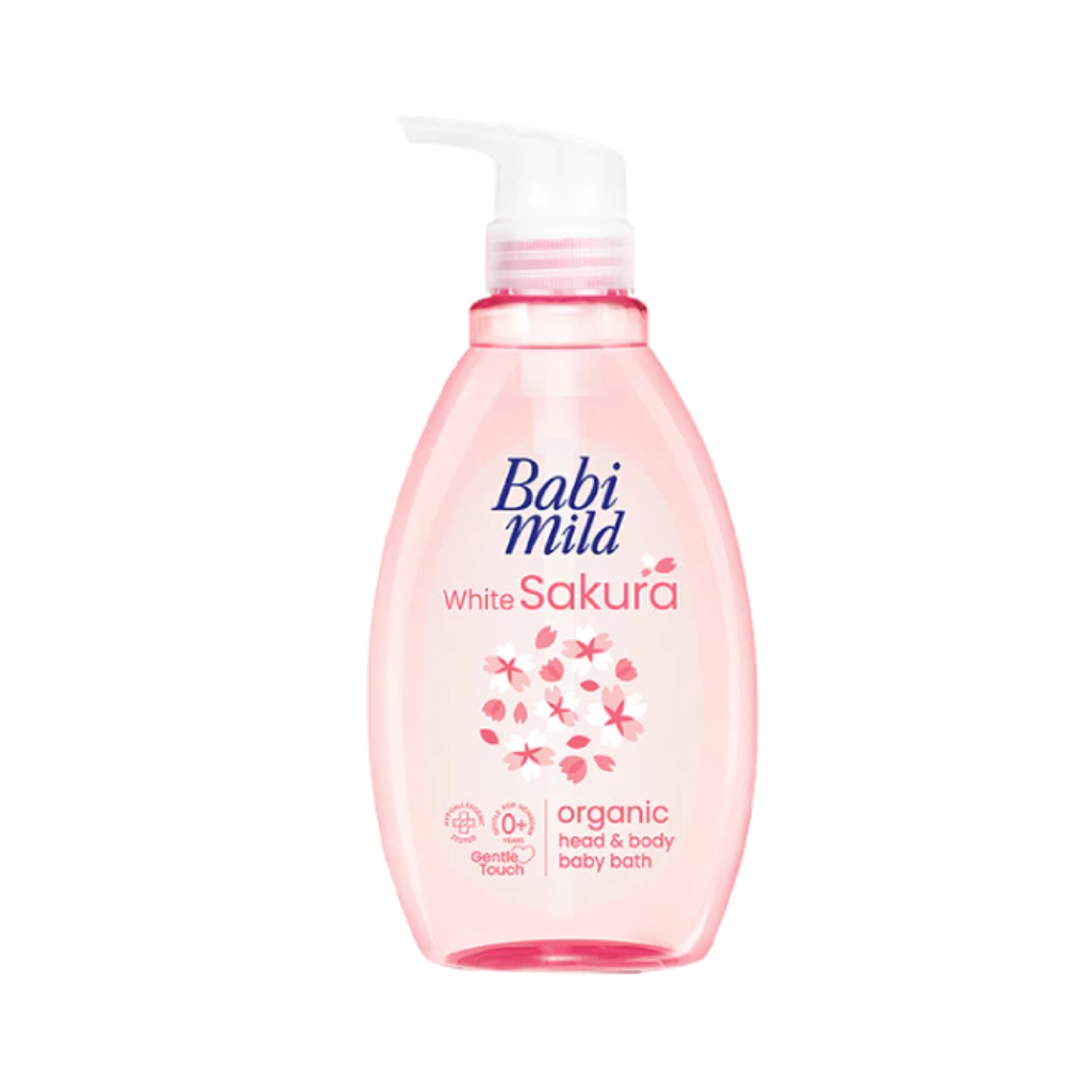  Sữa Tắm Gội Toàn Thân Cho Bé Babi Mild (Chai 380ml)