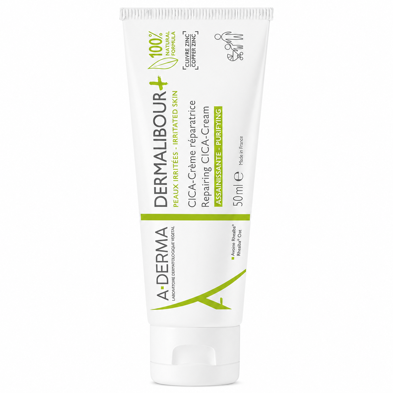 Kem bôi A-Derma Dermalibour+ Crème sát khuẩn phục hồi da (50ml)