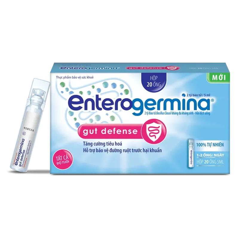 Men Vi Sinh Enterogermina 2 Tỷ Lợi Khuẩn (Hộp 2 vỉ x 10 ống x 5ml)