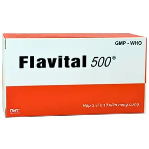 Flavital 500 (Hộp 5 vỉ x 10 viên)