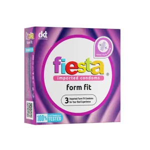 Bao Cao Su Fiesta Form Fit Ôm Sát 49mm (Hộp 3 Cái)